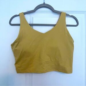 Wondery Yellow Athletic Criss Cross Back Bra